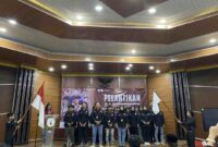 POV: Pelantikan, Upgrading, dan Rapat Kerja Kedutaan (RKK) IMC UIN Sultan Maulana Hasanuddin Banten berlangsung di Aula Gedung Inspektorat Provinsi Banten, Kota Serang, pada Minggu (9/2/2025).