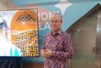 General Manager Binkat Travel and Tours Yuldashev Kakhramon, di Mesjid  Istiqlal, Jakarta, Sabtu (8/2/2025)