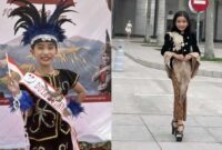 Gadis cilik asal Indonesia, Chiara, saat mengikuti gelaran Melayu Day 2025 di Yala, Thailand
