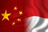 Ilustrasi bendera Tiongkok-Indonesia/ pinterest