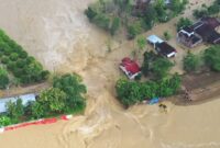Banjir merendam sejumlah wilayah di Grobogan, Jawa Tengah. Foto:  Instagram