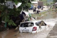 Kondisi banjir di wilayah Kota Bandar Lampung (dok detik.com) 
