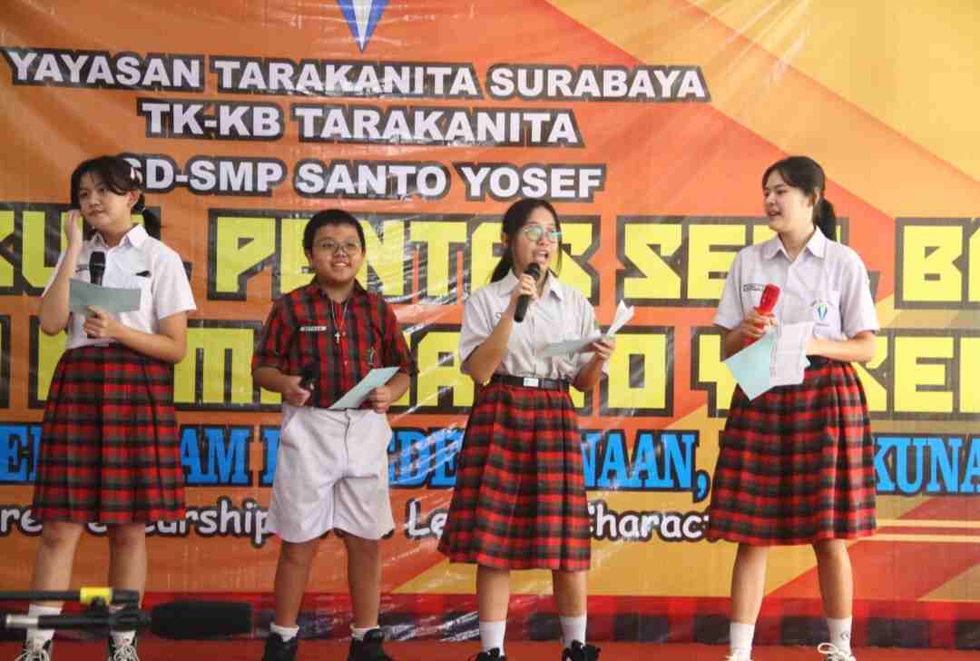 Semarak Pesta Nama Santo Yosef, Siswa Sekolah Kompleks Santo Yosef Tarakanita Surabaya Gelar Even Memukau