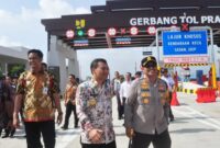 Ahmad Luthfi usai mengecek kondisi Tol Klaten-Prambanan, Jumat, 21 Maret 2025