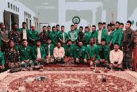 PAC GP Ansor Kaliwungu Kendal saat silaturahmi lebaran dan halal bihalal ke sejumlah tokoh NU dan pesantren 