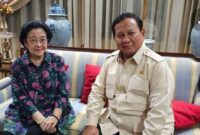 Pertemuan Presiden Prabowo Suubianto dengan Ketum PDIP Megawati Soekarnoputri (sumber; detikcom) 
