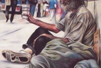 Ilustrasi pengemis/ sumber: pinterest