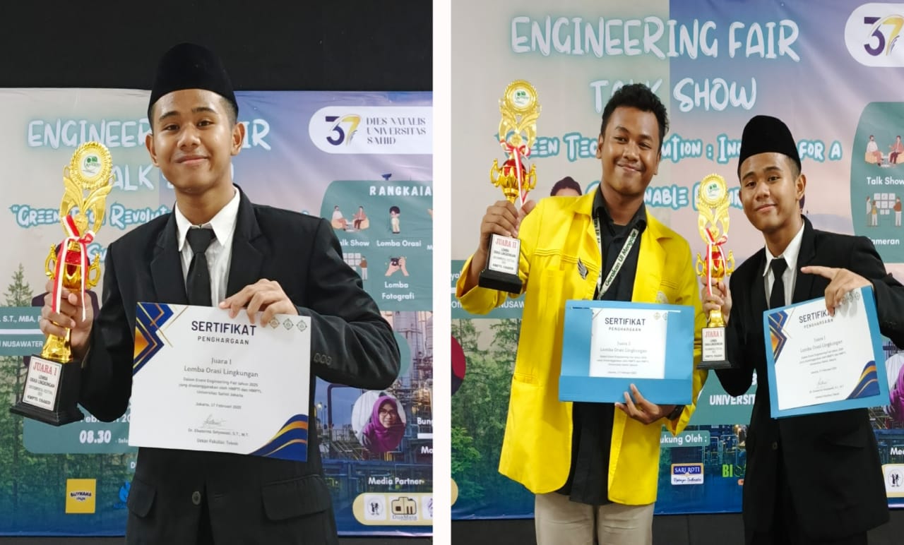 Ketua Komisariat PMII LPT YAI : Yassar Ramadhan Hidayat Sabet Juara 1 Lomba Orasi Nasional di Environmental Festival 2025