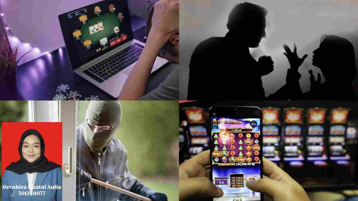 Devahira Fizatul Aulia dan ilustrasi judi online (dok pribadi) 
