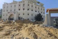 RS Indonesia di Gaza tutup usai jadi target serangan intensif militer Israel. (Foto: AFP/ Mohammad Ahmad) 