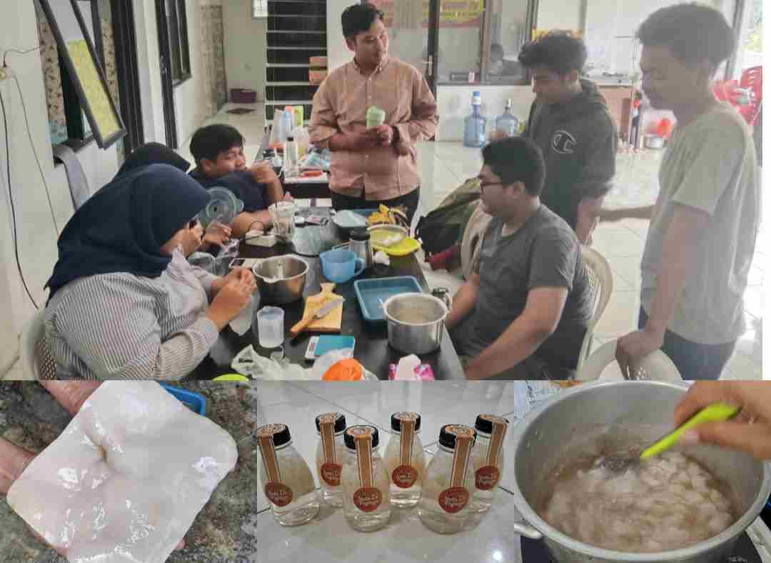 Inovatif! Mahasiswa Teknik Kimia UPN Veteran Jawa Timur Sulap Pepaya Tak Laku Jadi ‘Nata de Papaya’