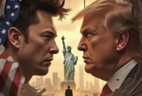 Ilustrasi foto Trump dan Elon Musk (pinterest) 
