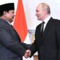 Presiden Prabowo Subianto dan Presiden Rusia Vladimir Putin dalam lawatan ke Rusia. (dok istimewa) 