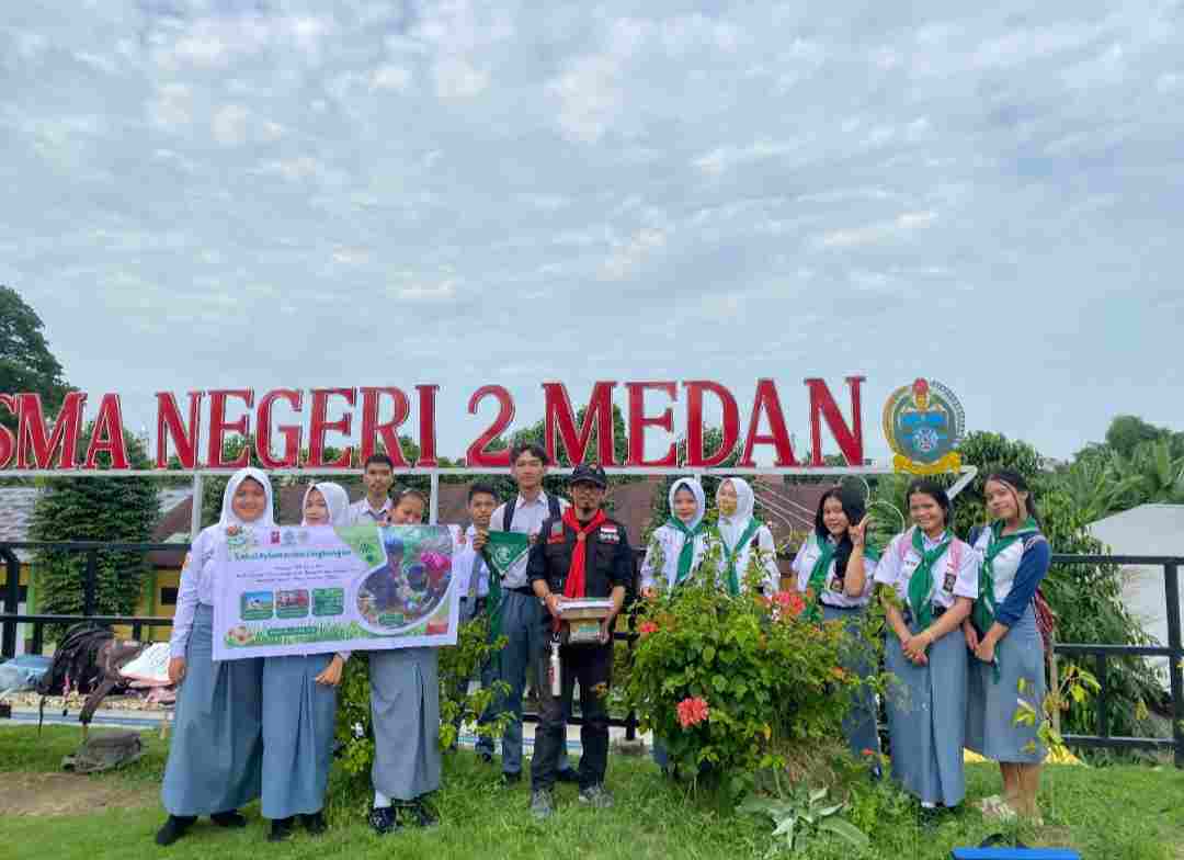 Rayakan HUT ke-7, Kelompok Pencinta Alam GRAS Gelar Sosialisasi Pelestarian Lingkungan Bagi Anggota PALH SMAN 2 Medan