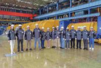 Peneliti BRIN bersama peserta kursus pelatihan teknis tentang pemilihan lokasi pembangunan pembangkit listrik tenaga nuklir (PLTN) yang diselenggarakan oleh Technical Academy Rosatom dan Badan Energi Atom Internasional (IAEA)/ dok istimewa