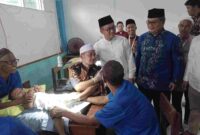 Bupati Tasikmalaya H. Cecep Nurul Yakin saat berkunjung ke Ponpes Srahtarjuningrahyu Ciawi, saat acara khitan berjamaah yang ke-46, pada Sabtu (9/6/2025)  bertepatan tanggal 13 Dzulhijjah (dok istimewa) 
