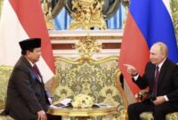 Presiden RI Prabowo Subianto saat bersama dengan Presiden Rusia Vladimir Putin. (Foto: dok istimewa) 

