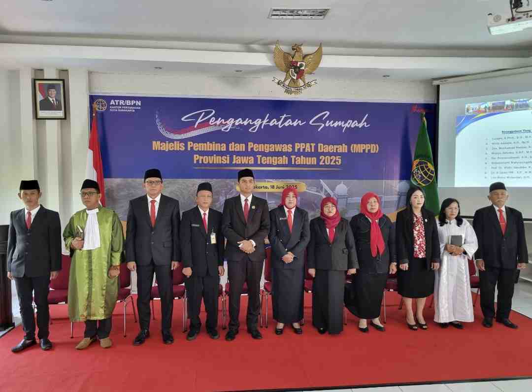 Pelantikan MPPD Kota Surakarta 2025: Perkuat Sinergi IPPAT dan BPN