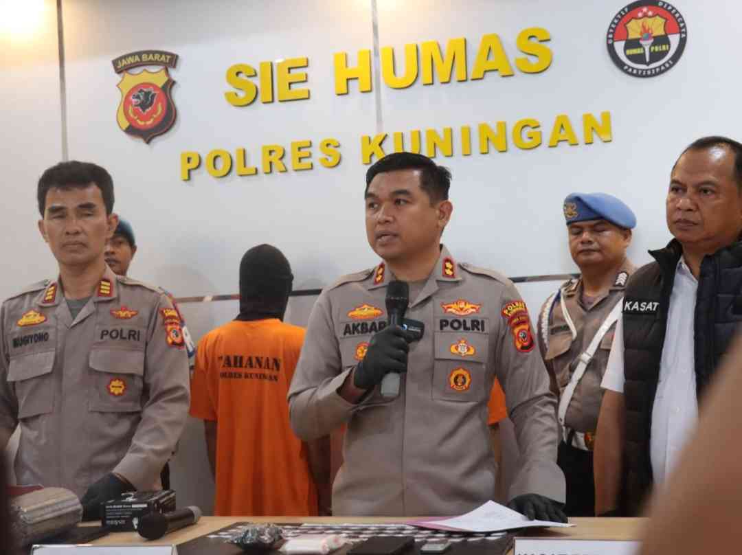 Polres Kuningan Ungkap Dua Kasus Besar Sabu, Total 181 Gram Diamankan