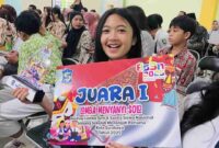 Sosok gadis cantik Raisa Hanun Rahmani, pelajar berbakat siswa SMPN 19 Surabaya. (dok.istimewa) 

