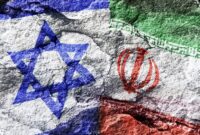 Bendera Iran vs Israel (sumber: pinterest) 
