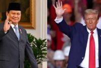 Presiden Amerika Serikat Donald Trump dan Presiden Republik Indonesia Prabowo Subianto / pinterest.com