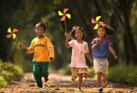 Anak-anak sedang bermain. Gambar: pinterest