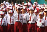 Ilustrasi siswa sekolah dasar (SD) / gambar: pinterest