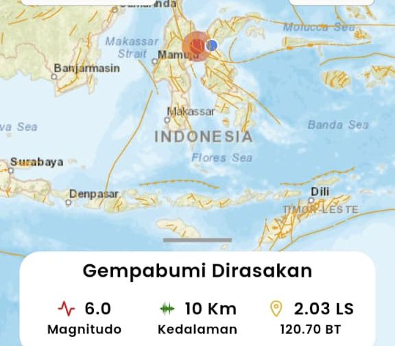 Imbas Gempa 6,0 Magnitudo, Warga Empat Desa di Poso Pilih Mengungsi