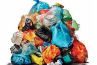 Ilustrasi sampah plastik/ pinterest