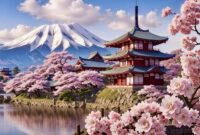 Ilustrasi ikonik Jepang (pinterest) 