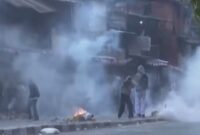POV: aksi demonstrasi 25 Agustus. (Tangkapan layar dari video euronews) 
