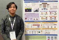 Mohammad Rifqi Farhansyah saat mempresentasikan poster paper pada Main Conference ACL 2025 di Austria Center Vienna, Selasa (29/7/2025). (Dok. pribadi)
