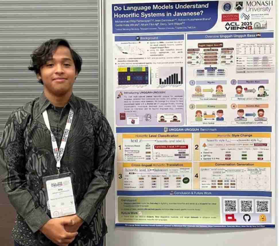 Mahasiswa ITB Angkat Budaya Jawa ke Panggung Dunia, Tembus Konferensi NLP Paling Bergengsi di Vienna