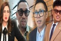 ANGGOTA DPR RI - Empat anggota DPR RI, yakni Nafa Urbach, Ahmad Sahroni, Eko Patrio dan Uya Kuya dinonaktifkan dari DPR RI oleh partainya, Minggu (31/8/2025), buntut dari pernyataan dan aksi kontroversial mereka. ( Gambar: Serambinews.com) 

