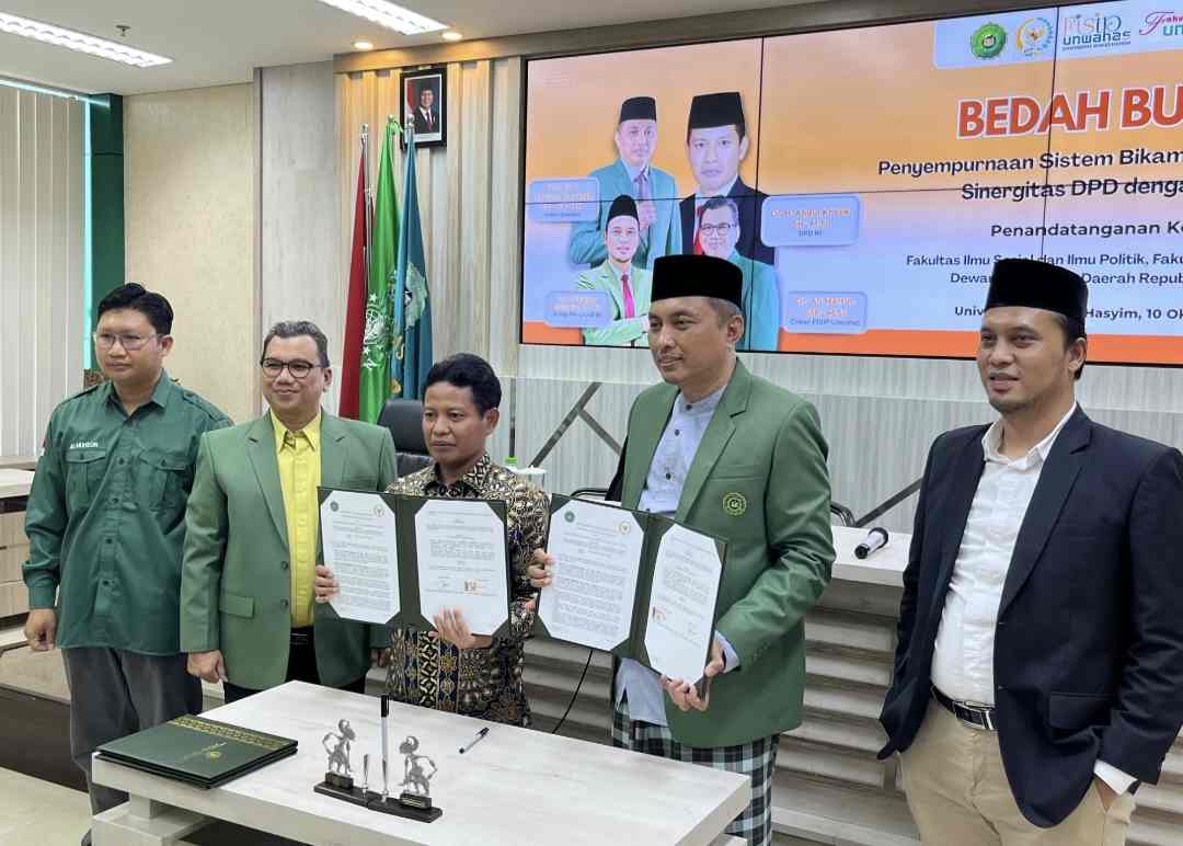 Bedah Buku, Fakultas Hukum dan FISIP Unwahas Ulas Penyempurnaan Sistem Bikameral dan Sinergitas DPD–DPR Karya Abdul Kholik