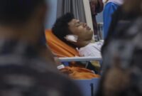 Para korban yang mengalami luka akibat insiden tersebut dirawat secara intensif oleh tim medis rumah sakit. (CNBC Indonesia/Faisal Rahman)

