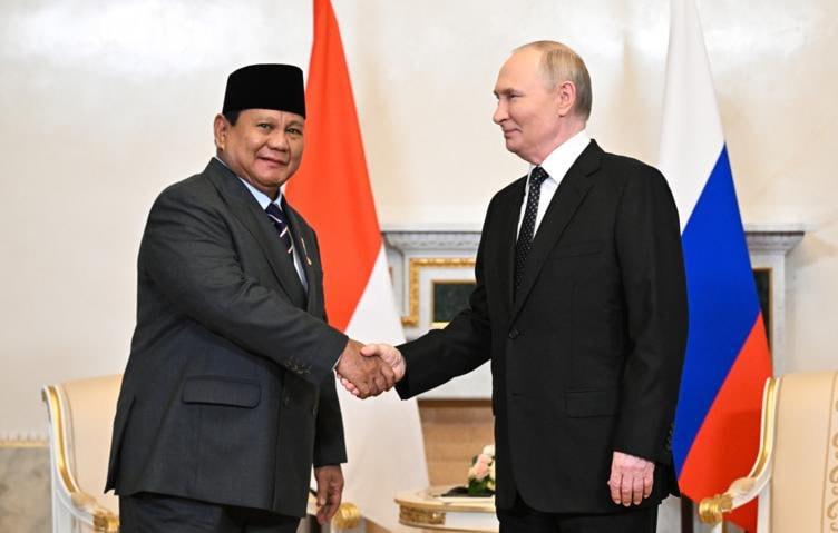 Prabowo Undang Putin ke Indonesia Usai Pertemuan Bilateral di Kremlin
