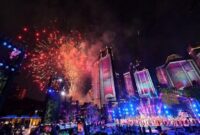 Suasana pesta kembang api untuk menandai pergantian tahun baru. (Gambar: pinterest) 