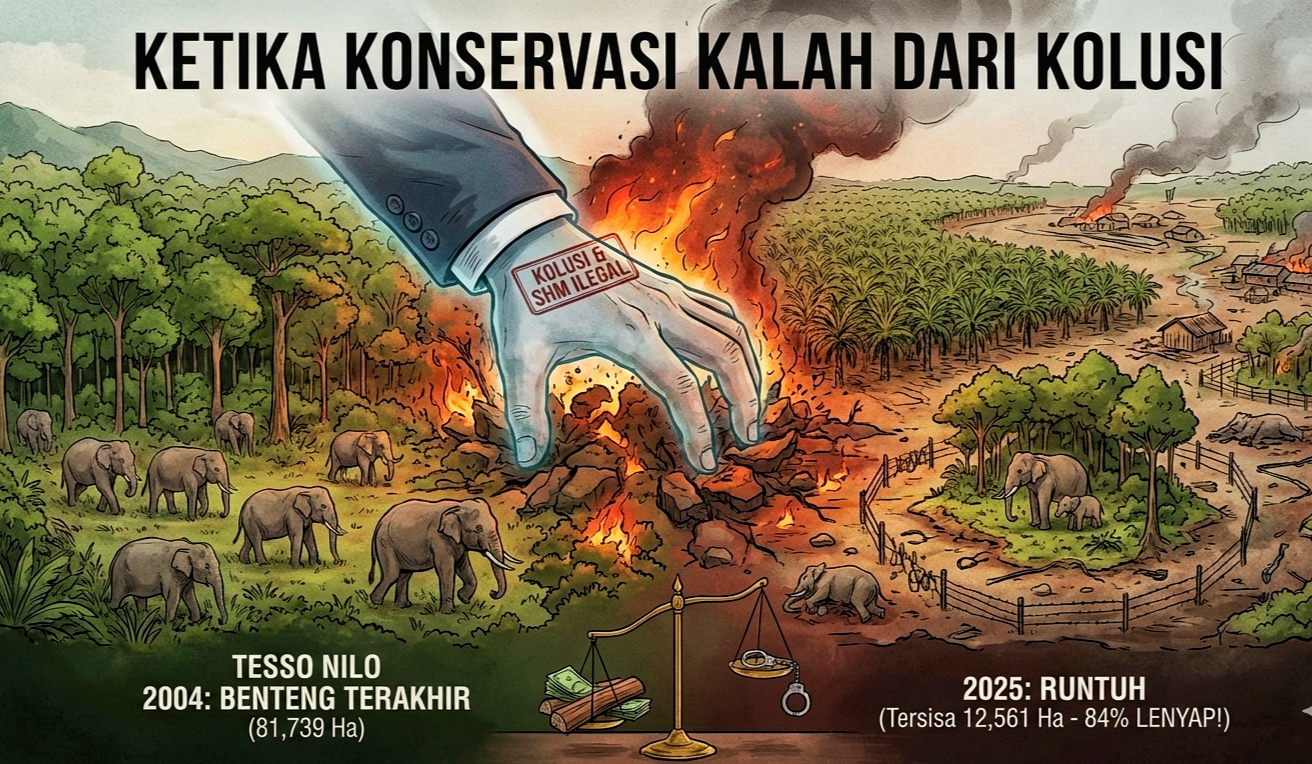 Tesso Nilo: Ketika Konservasi Kalah dari Kolusi