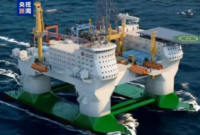 China resmi meluncurkan pulau terapung buatan pertama di dunia pada akhir bulan lalu. (CCTV News via Global Times)
