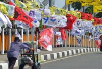 Bendera partai-partai politik di Indonesia. (Gambar: tempo.co) 