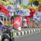Bendera partai-partai politik di Indonesia. (Gambar: tempo.co) 