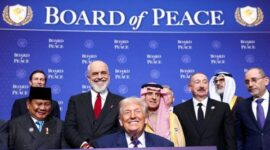 Board of Peace (BOP) alias Dewan Perdamaian bentukan Presiden Amerika Serikat Donald Trump mulai jadi sorotan tajam. (Gambar: REUTERS/ CNN Indonesia) 