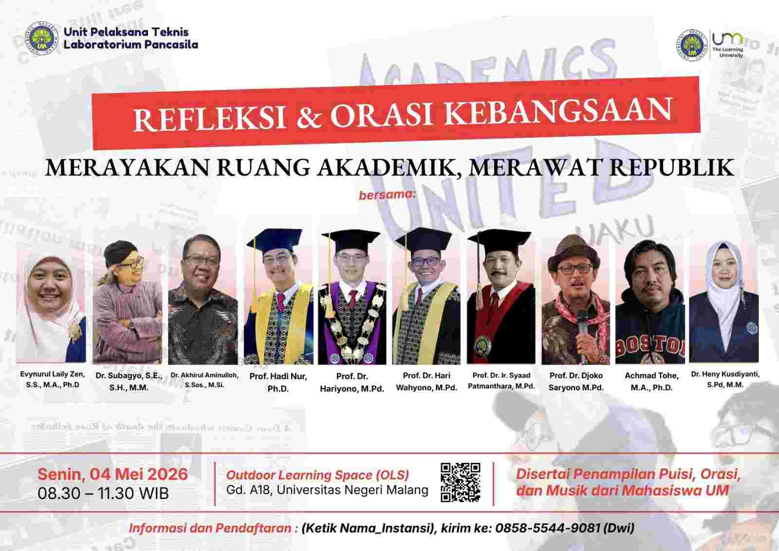 Gema Orasi di OLS UM: Saat Akademisi dan Mahasiswa UM Gelar Refleksi & Orasi