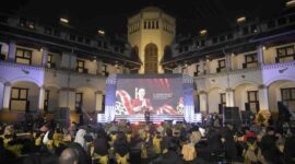 Peluncuran Lawang Sewu Short Film Festival (LOFF) 2026 di kawasan bersejarah Lawang Sewu, baru-baru ini. (Foto : Istimewa)