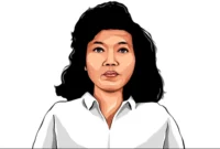 Tokoh buruh Marsinah (gambar: erakini.id) 