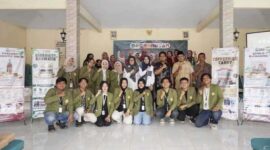 Pembukaan Sosialisasi Digitalisasi Marketing UMKM Desa Kalipucang oleh Mahasiswa Kuliah Kerja Nyata Tematik UPN Veteran Jawa Timur. (Dok istimewa) 