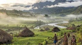 POV: view pedesaan di wilayah Kabupaten Nduga, Papua Pegunungan. (Dok istimewa) 
