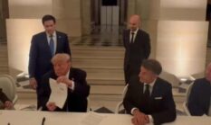 Fiks! AS dan Iran Resmi Berdamai, Trump Teken Memorandum di Hadapan Macron